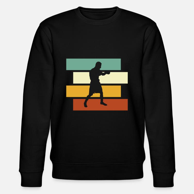 Boxing Retro - Stanley/Stella CHANGER Unisex Organic Sweatshirt - black