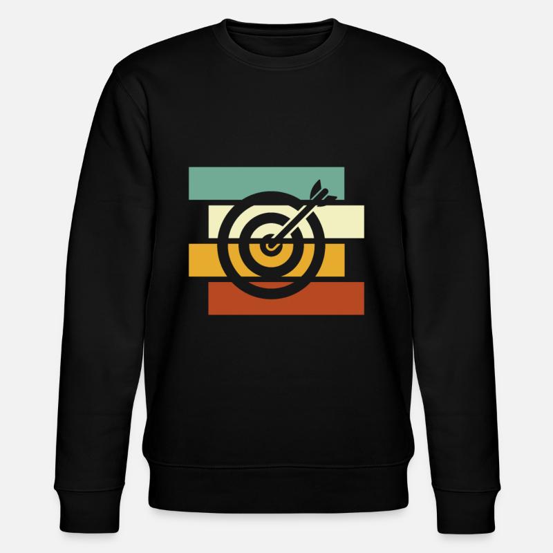 Darts Retro - Stanley/Stella Unisex Bio-Sweatshirt CHANGER - Schwarz