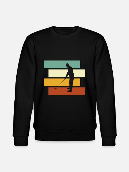 Golf Retro - Stanley/Stella CHANGER Unisex Organic Sweatshirt - black