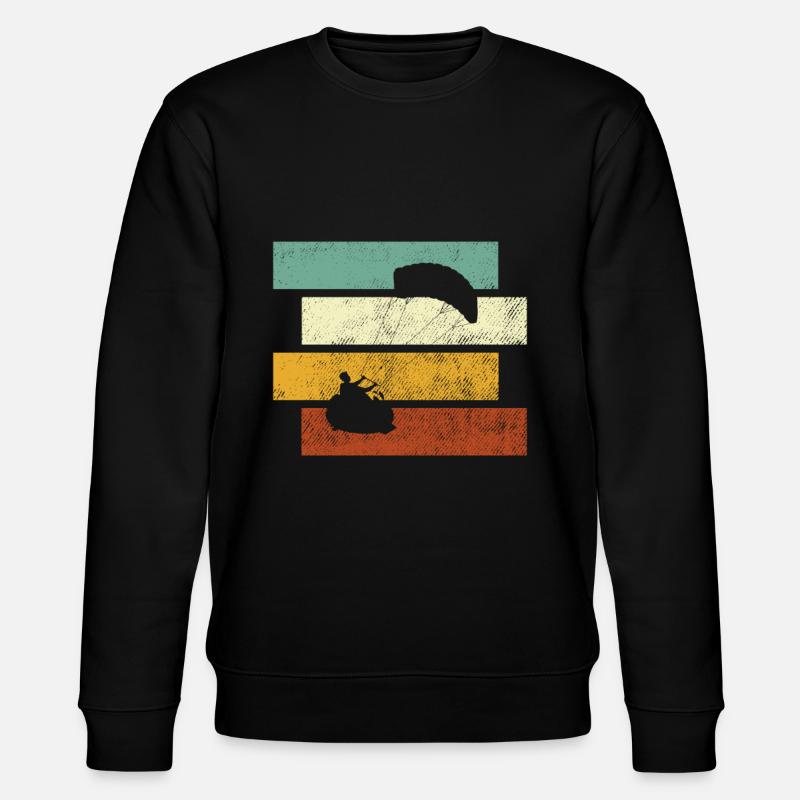 Kite Surfing Retro - Stanley/Stella CHANGER Unisex Organic Sweatshirt - black