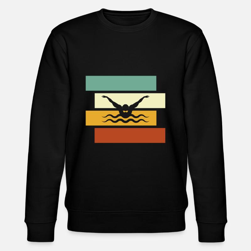Natation Rétro - Sweat bio CHANGER Stanley/Stella Unisexe - noir