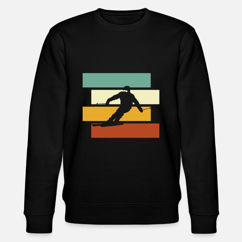 Ski Retro - Stanley/Stella CHANGER Unisex Organic Sweatshirt - black