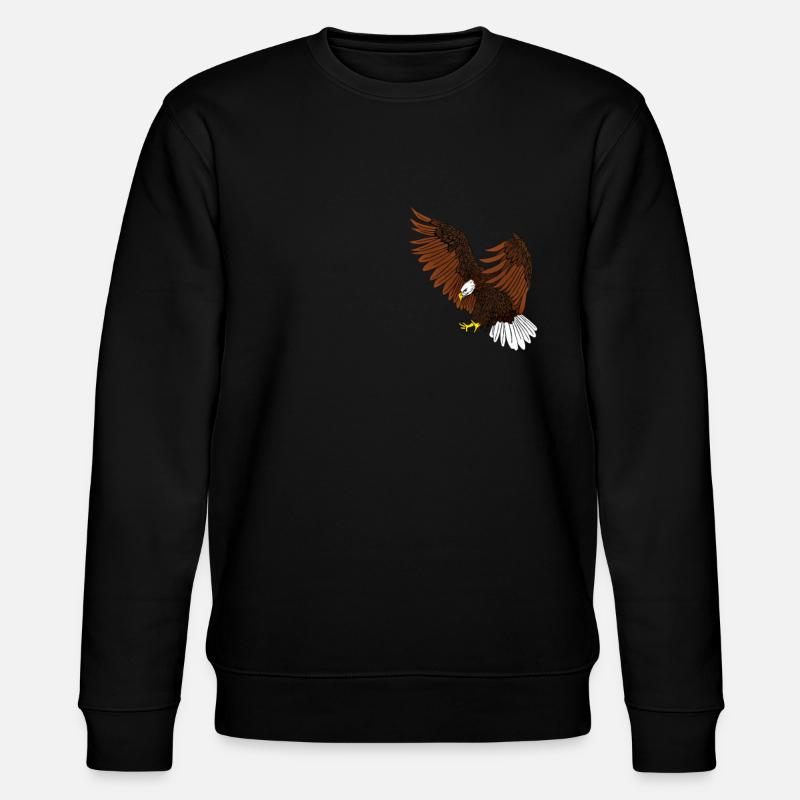 Adler - Stanley/Stella Unisex Bio-Sweatshirt CHANGER  - Schwarz