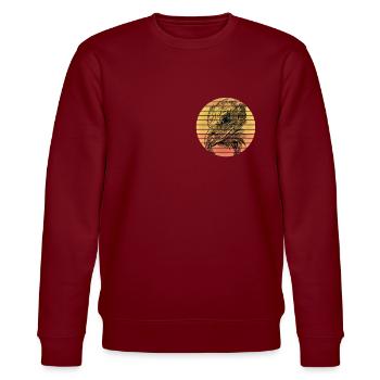 Eagle - Stanley/Stella CHANGER Unisex Organic Sweatshirt - burgundy - Front - Nik (191cm) & Marisol (170cm)