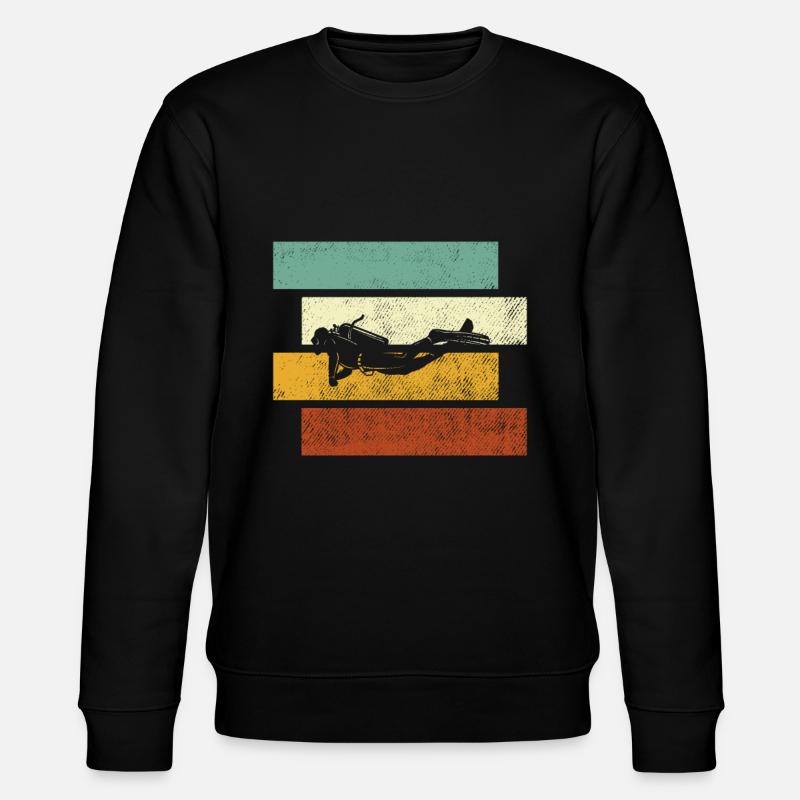 Tauchen Retro - Stanley/Stella Unisex Bio-Sweatshirt CHANGER  - Schwarz