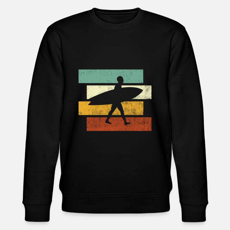 Surf Rétro - Sweat bio CHANGER Stanley/Stella Unisexe - noir