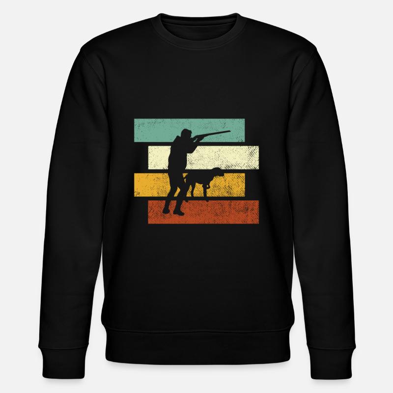 Chasse rétro - Sweat bio CHANGER Stanley/Stella Unisexe - noir