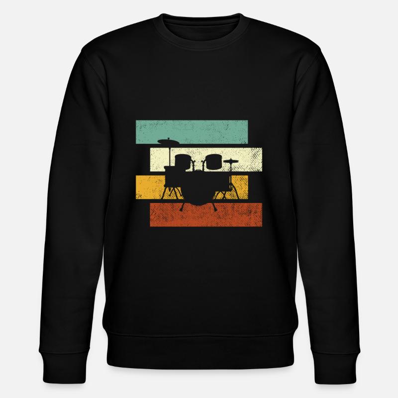 Batterie Rétro - Sweat bio CHANGER Stanley/Stella Unisexe - noir