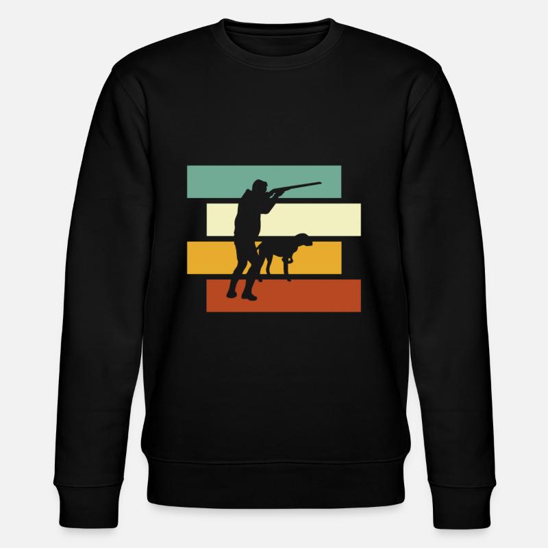 Chasse rétro - Sweat bio CHANGER Stanley/Stella Unisexe - noir