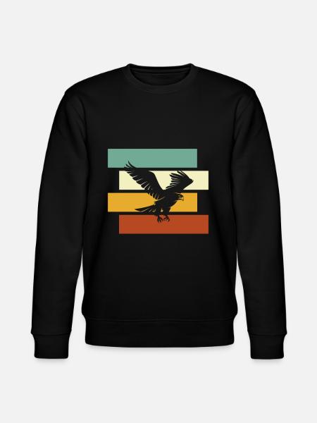 Adler Retro - Stanley/Stella CHANGER Unisex Organic Sweatshirt - black