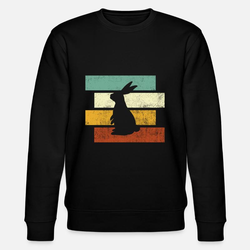 Lapin Rétro - Sweat bio CHANGER Stanley/Stella Unisexe - noir