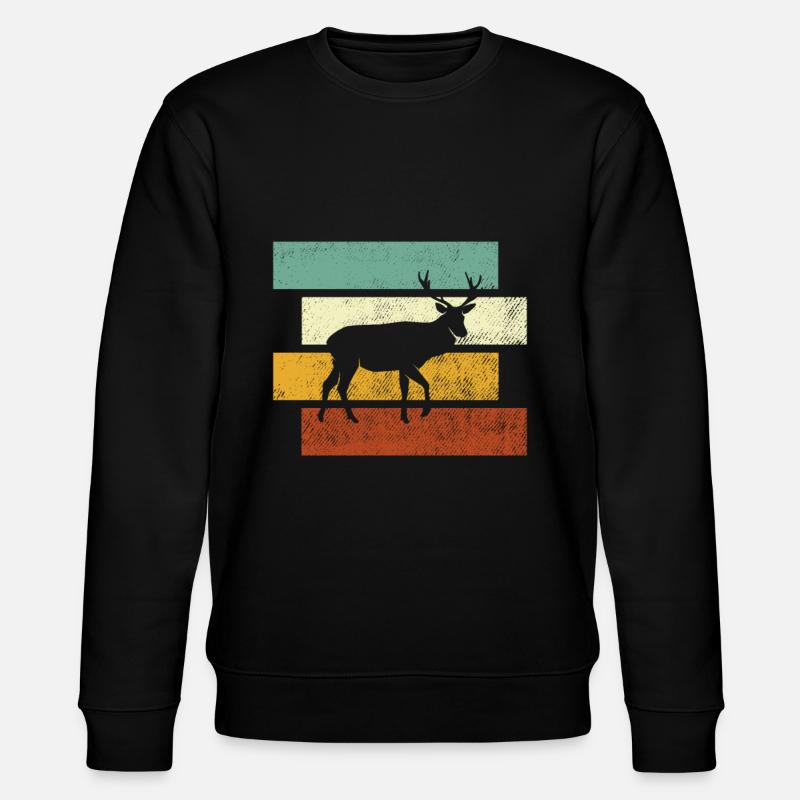 Hirsch Rétro - Sweat bio CHANGER Stanley/Stella Unisexe - noir