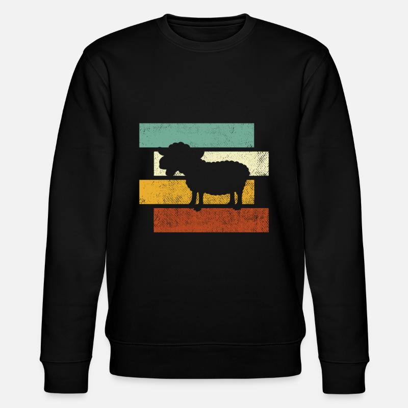 Sheep retro - Stanley/Stella CHANGER Unisex Organic Sweatshirt - black