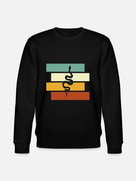 Serpent Rétro - Sweat bio CHANGER Stanley/Stella Unisexe - noir