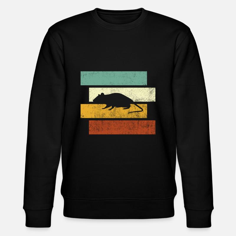 Mouse Retro - Stanley/Stella CHANGER Unisex Organic Sweatshirt - black