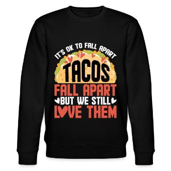 C’est correct de s’effondrer, les tacos s’effondrent 2 - Sweat bio CHANGER Stanley/Stella Unisexe - noir - Devant - Nik (191cm) & Marisol (170cm)