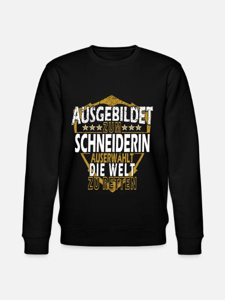 Schneiderin Spruch Schneider - Stanley/Stella Unisex Bio-Sweatshirt CHANGER  - Schwarz