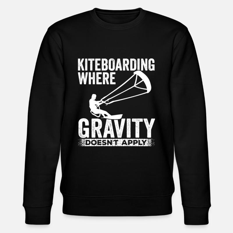 Kiteboarding Expert Kiteboarder Kitesurfer - Stanley/Stella CHANGER Unisex Organic Sweatshirt - black