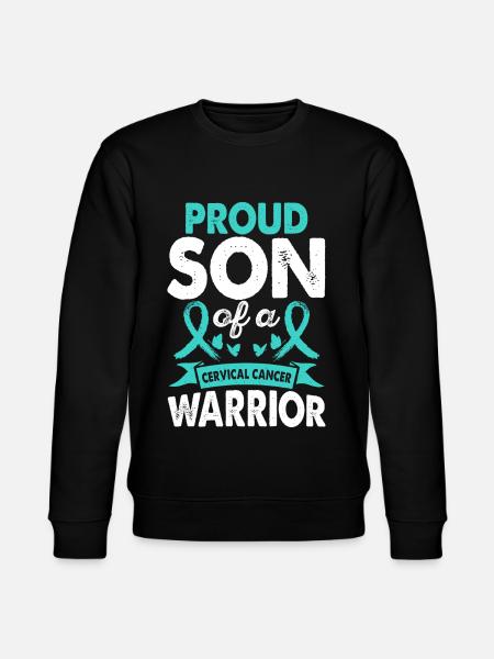 Sohn Des Gebärmutterhalskrebses Krieger - Stanley/Stella Unisex Bio-Sweatshirt CHANGER  - Schwarz