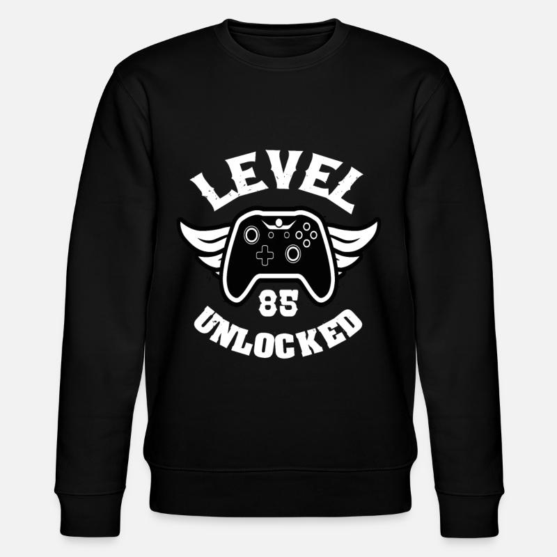 Niveau 85 Débloqué 85 Anniversaire - Sweat bio CHANGER Stanley/Stella Unisexe - noir