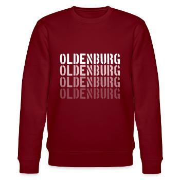 Oldenburg - Stanley/Stella Unisex Bio-Sweatshirt CHANGER  - Burgunderrot - Vorne - Nik (191cm) & Marisol (170cm)