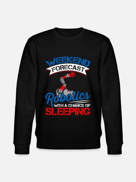 Wochenend-prognose Robotik-liebhaber - Stanley/Stella Unisex Bio-Sweatshirt CHANGER - Schwarz