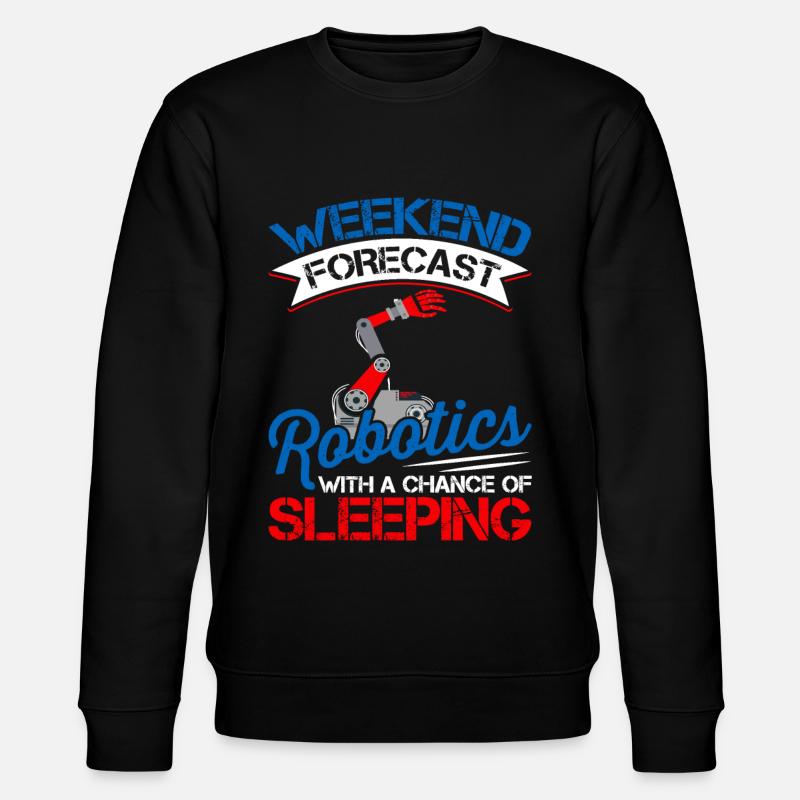 Wochenend-prognose Robotik-liebhaber - Stanley/Stella Unisex Bio-Sweatshirt CHANGER - Schwarz