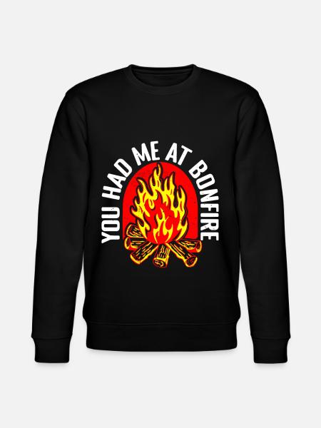 You Had Me At Bonfire - Stanley/Stella CHANGER Unisex Organic Sweatshirt - black