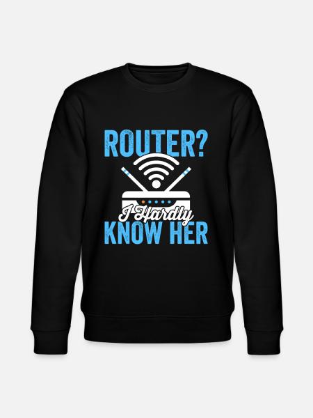 Netzwerktechniker Router Administrator Engineering - Stanley/Stella Unisex Bio-Sweatshirt CHANGER - Schwarz