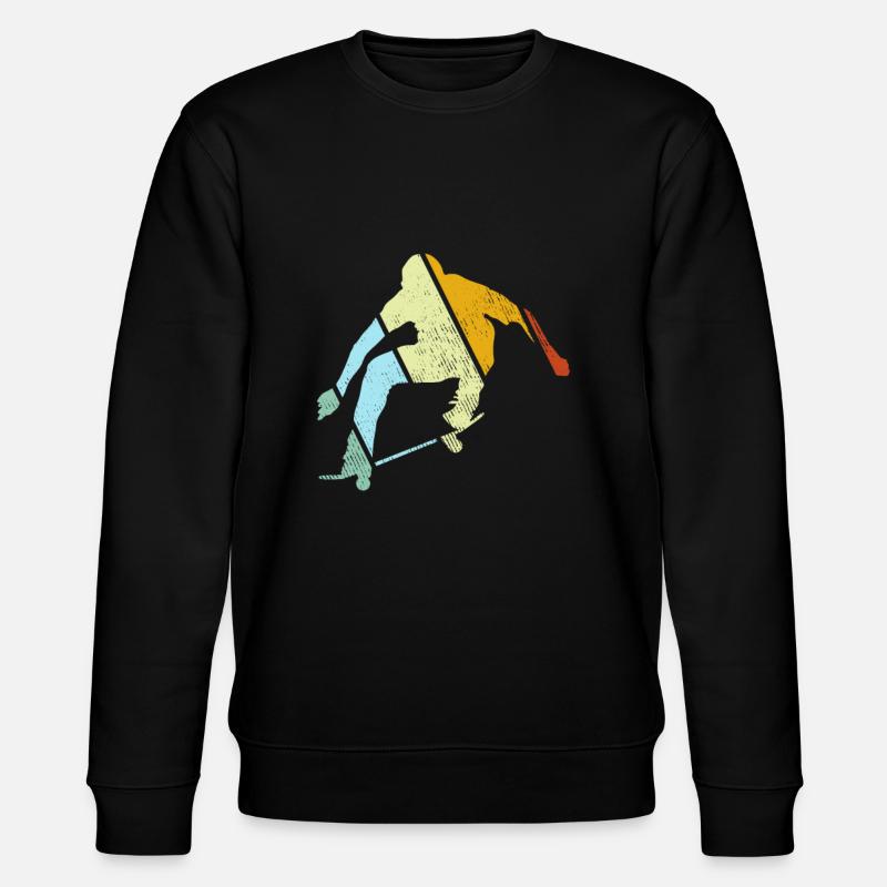 Skater Retro - Stanley/Stella Unisex Bio-Sweatshirt CHANGER  - Schwarz