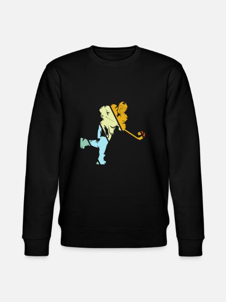 Eishockey Retro - Stanley/Stella Unisex Bio-Sweatshirt CHANGER  - Schwarz