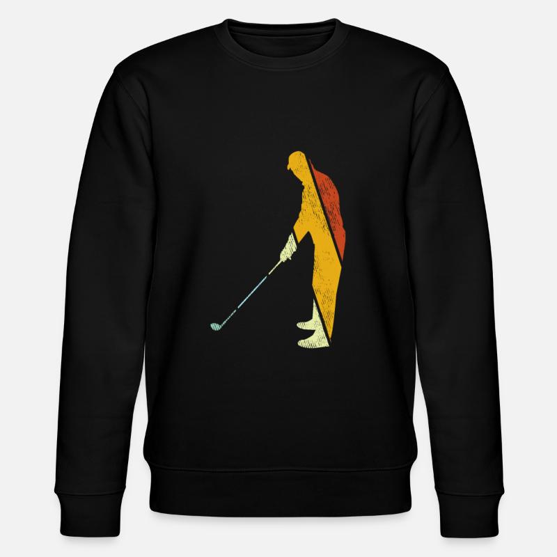 Golf Retro - Stanley/Stella CHANGER Unisex Organic Sweatshirt - black