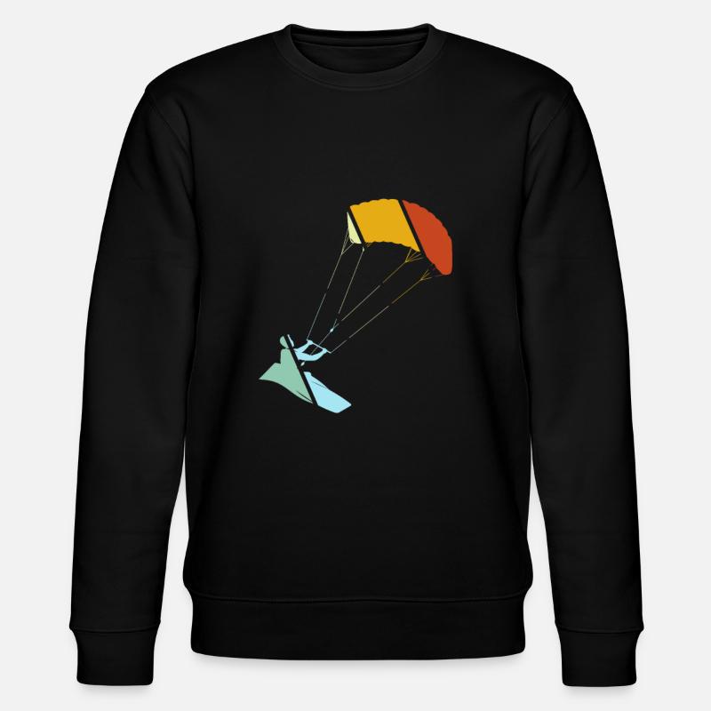 Kite surfing Retro - Stanley/Stella CHANGER Unisex Organic Sweatshirt - black