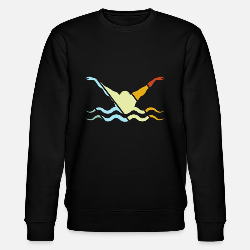 Natation Rétro - Sweat bio CHANGER Stanley/Stella Unisexe - noir