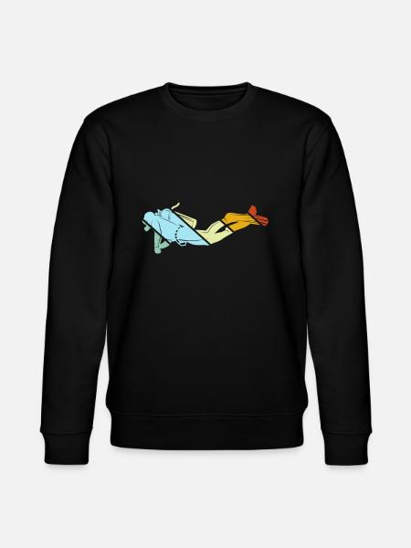 Tauchen Retro - Stanley/Stella Unisex Bio-Sweatshirt CHANGER  - Schwarz