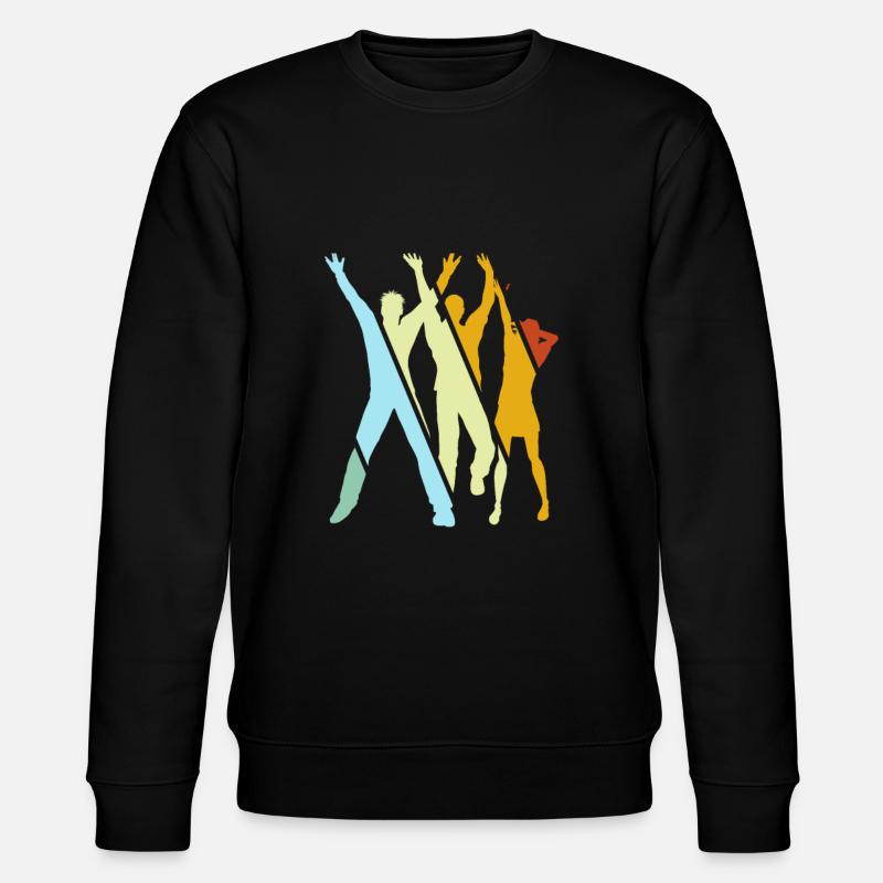 Dancing Retro - Stanley/Stella CHANGER Unisex Organic Sweatshirt - black