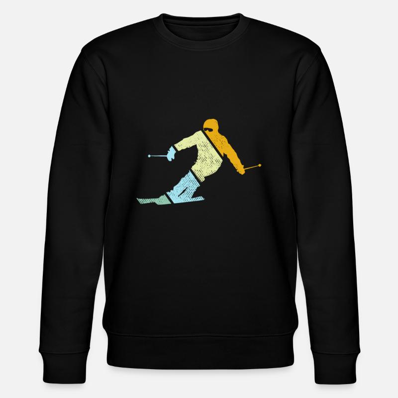 Ski Retro - Stanley/Stella CHANGER Unisex Organic Sweatshirt - black