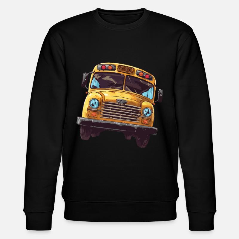 Schulbuswärter - Schulbusfahrer - Stanley/Stella Unisex Bio-Sweatshirt CHANGER  - Schwarz