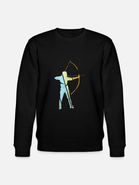 Archery Retro - Stanley/Stella CHANGER Unisex Organic Sweatshirt - black