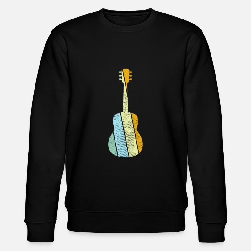 Guitar Retro - Stanley/Stella CHANGER Unisex Organic Sweatshirt - black