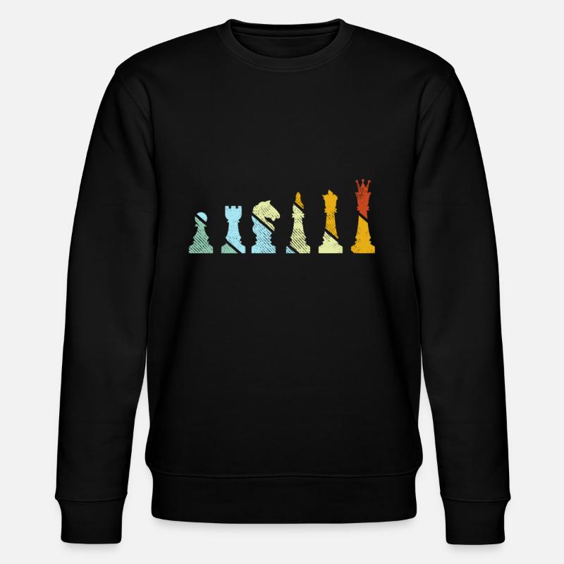 Échecs Rétro - Sweat bio CHANGER Stanley/Stella Unisexe - noir