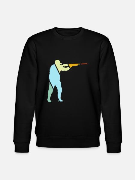 Hunter Retro - Stanley/Stella CHANGER Unisex Organic Sweatshirt - black