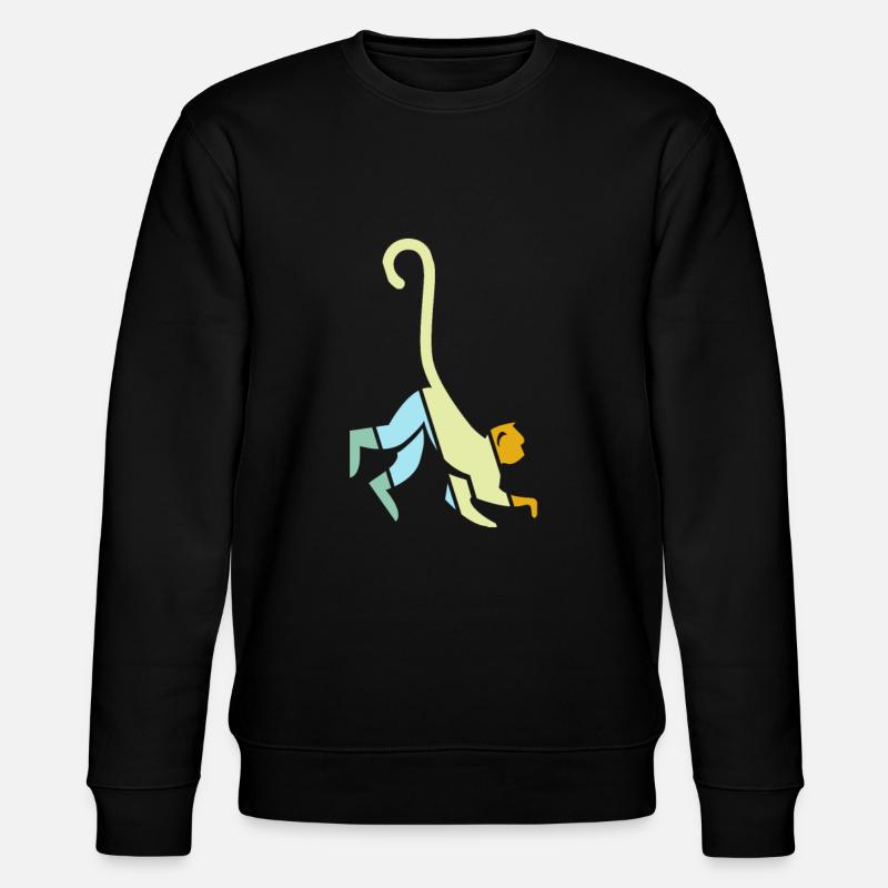 Singe Rétro - Sweat bio CHANGER Stanley/Stella Unisexe - noir