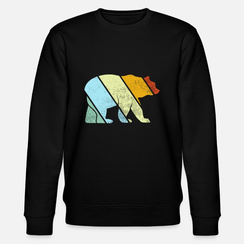 Ours Rétro - Sweat bio CHANGER Stanley/Stella Unisexe - noir