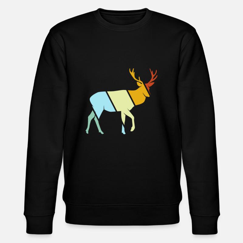 Hirsch Rétro - Sweat bio CHANGER Stanley/Stella Unisexe - noir