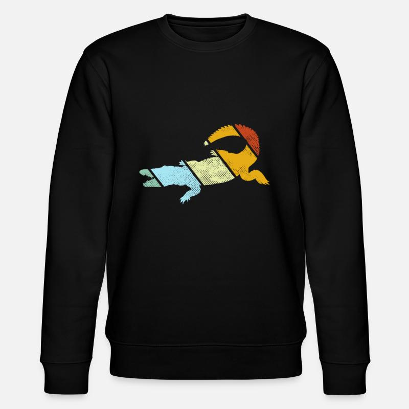 Crocodile Rétro - Sweat bio CHANGER Stanley/Stella Unisexe - noir