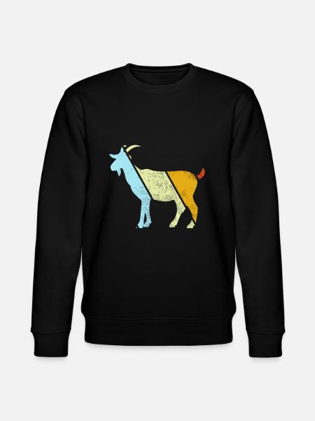 Goat Retro - Stanley/Stella CHANGER Unisex Organic Sweatshirt - black