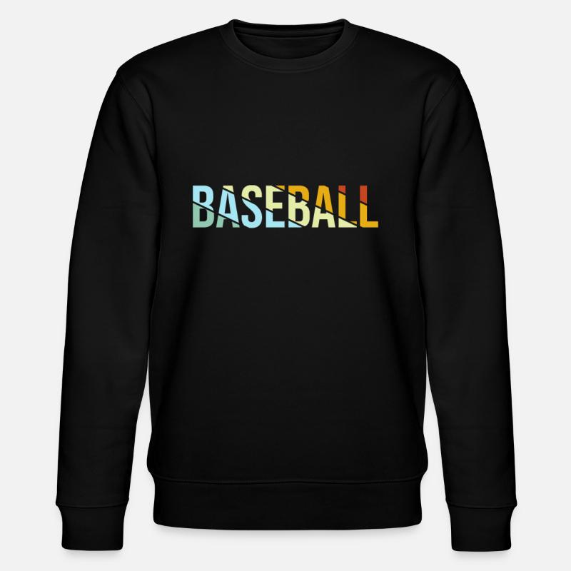 Baseball Retro - Stanley/Stella CHANGER Unisex Organic Sweatshirt - black
