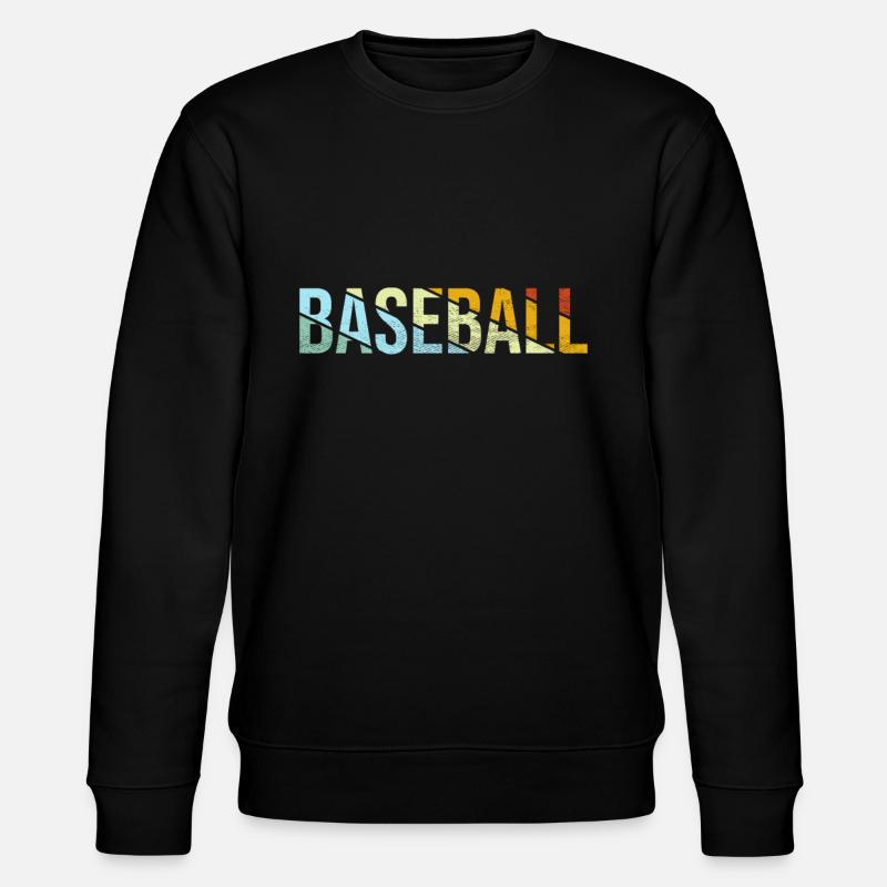 Baseball Retro - Stanley/Stella CHANGER Unisex Organic Sweatshirt - black