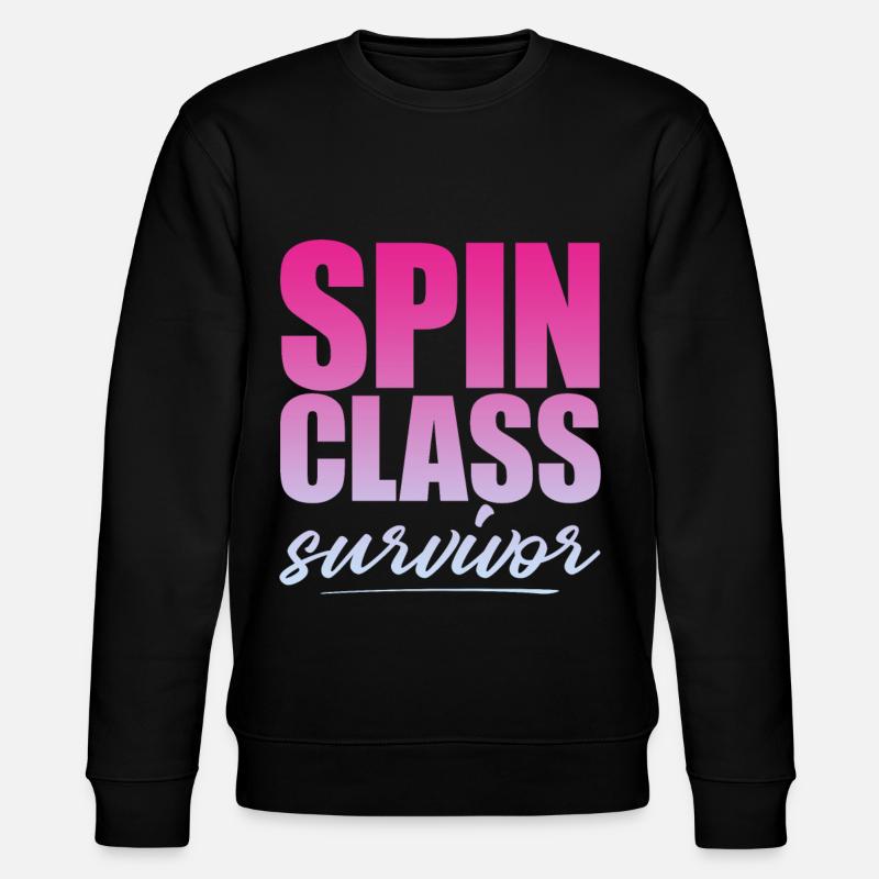 Spin Class Survivor 4 - Stanley/Stella CHANGER Unisex Organic Sweatshirt - black